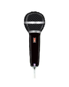 12" Mini Microphone Air Fill Only Shape Helium Foil Balloon (5PACK)#19370