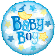 9" Mini It's A Boy Air Fill Only Foil Balloon (5 PACK)#19445-09