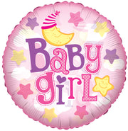 9" Mini Its A Girl Air Fill Only Foil Balloon (5 PACK) #19446-09