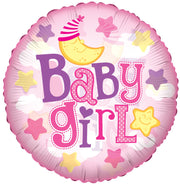 9" Mini Its A Girl Air Fill Only Foil Balloon (5 PACK) #19446-09