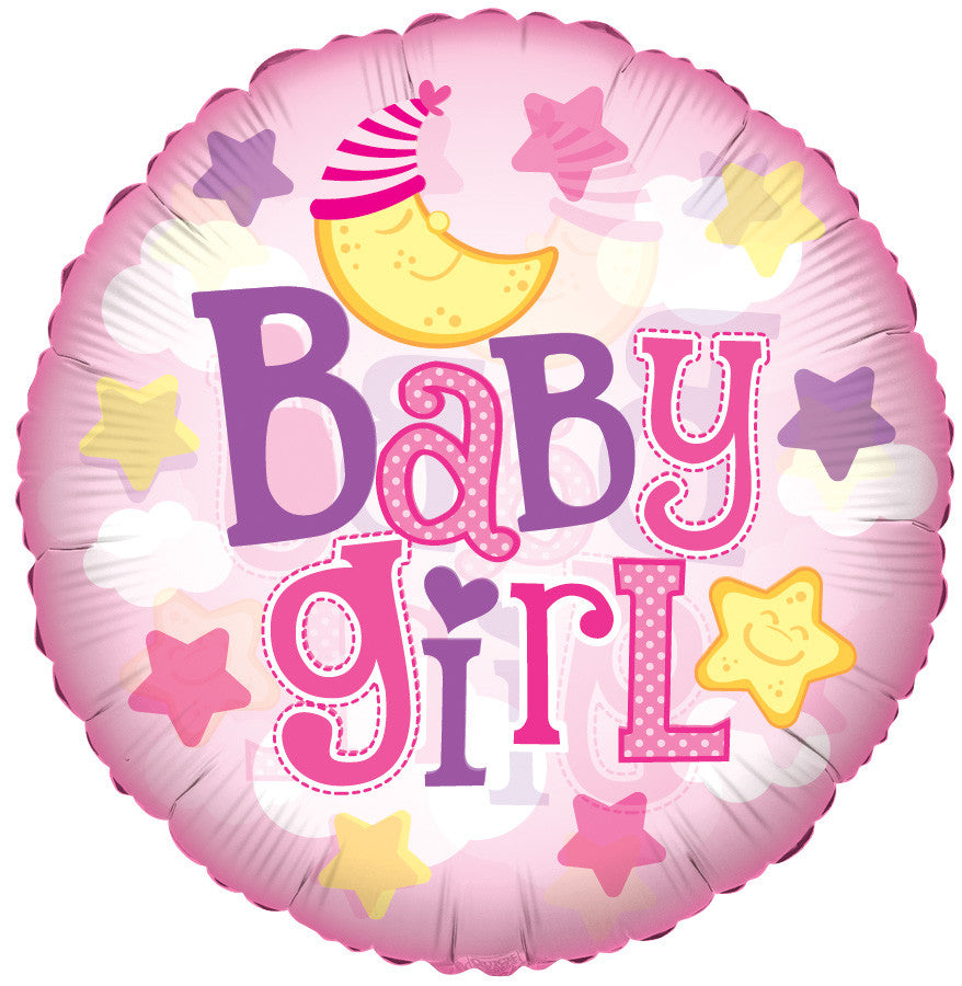 9" Mini Its A Girl Air Fill Only Foil Balloon (5 PACK) #19446-09