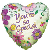18" You're So Special Heart Shape Helium Foil Balloon (5 PACK) #19493
