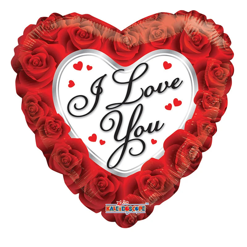 9" Mini I Love You Classic Roses Air Fill Only Foil Balloon (5 Pack) #19549-09