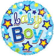 18" Baby Boy Bright Stars Helium Balloon (5 Pack) #19578
