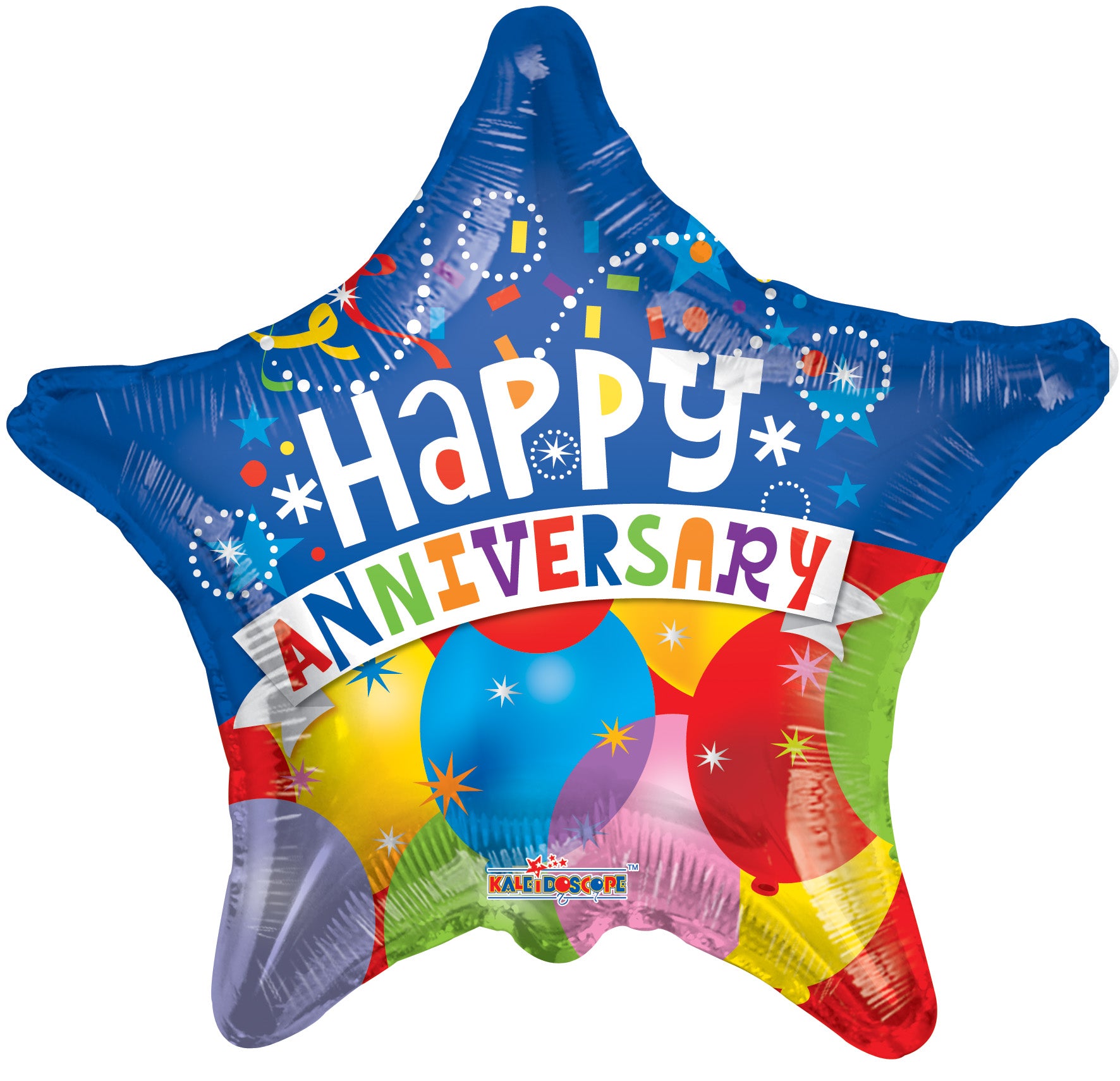 18" Anniversary Star Shape Helium Foil Balloon (5 PACK) #19587