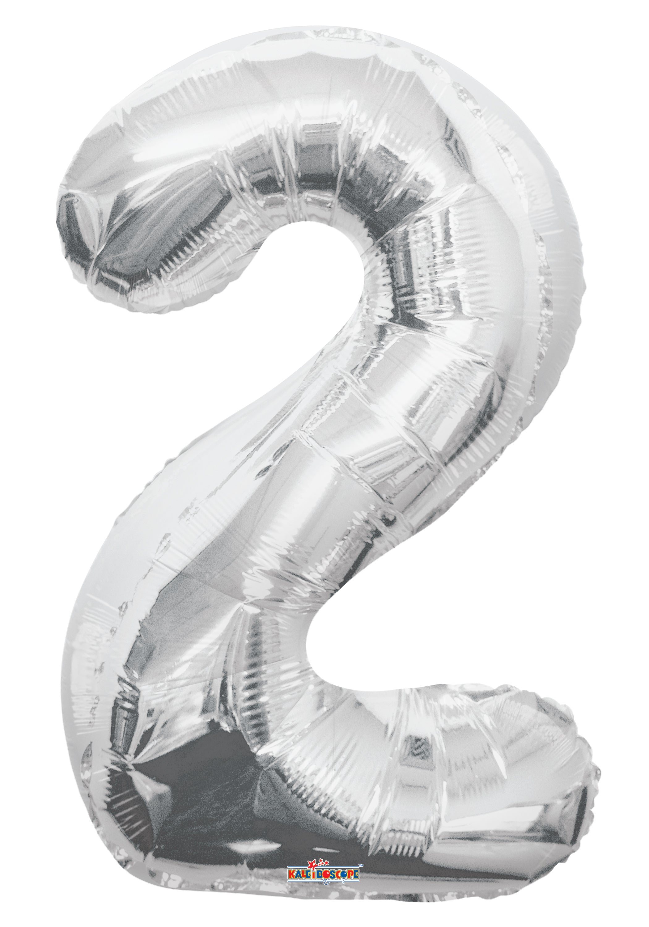 34" Large Silver Number # 2 Balloons 1ct #19644-34S