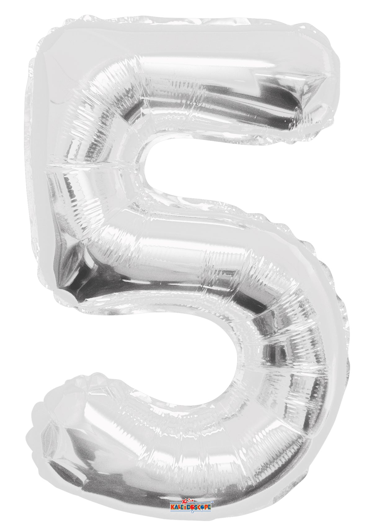 34" Large Silver Number # 5 Balloon #19647-34S