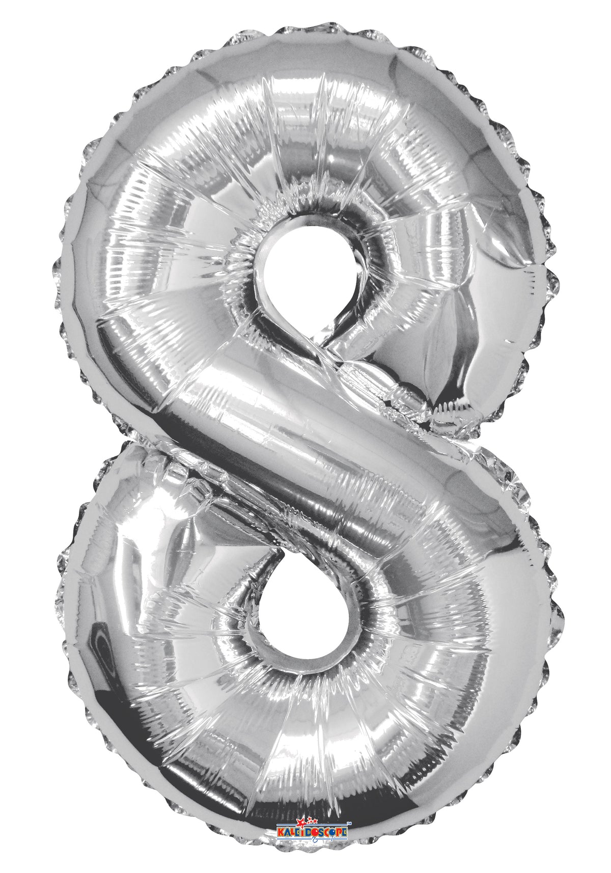 34" Large Silver Number # 8 Balloon #19650-34s