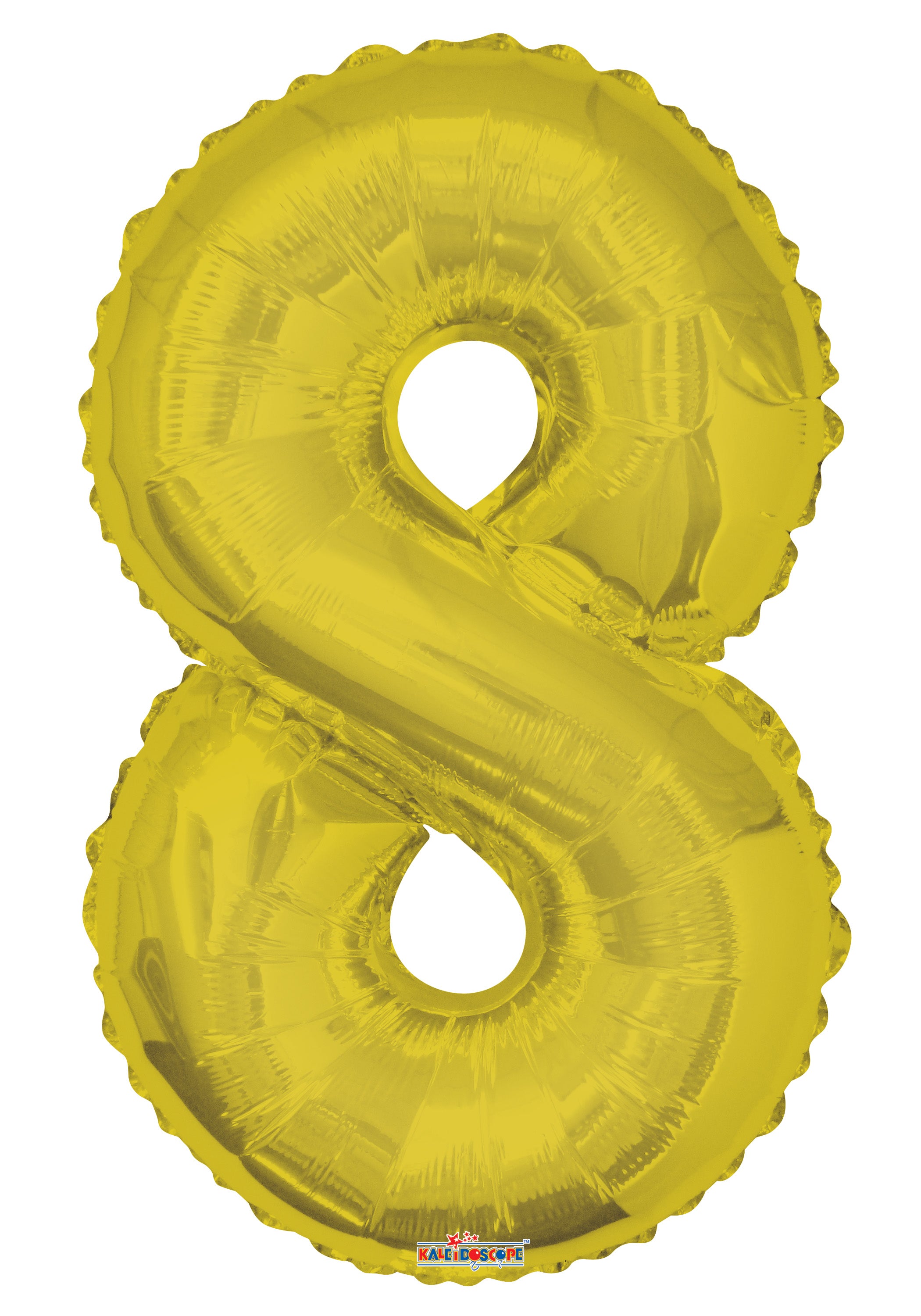 34" Large Gold Number 8 Balloons #19660-34S