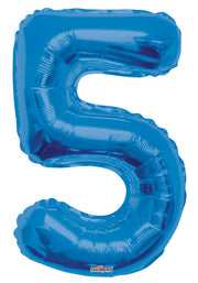 34" Large Blue # 5 Balloon #19667