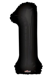 34" Large Black # 1 Balloon #19683