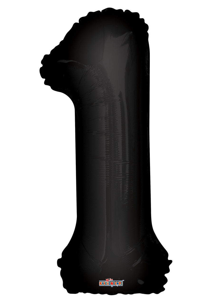 34" Large Black # 1 Balloon #19683