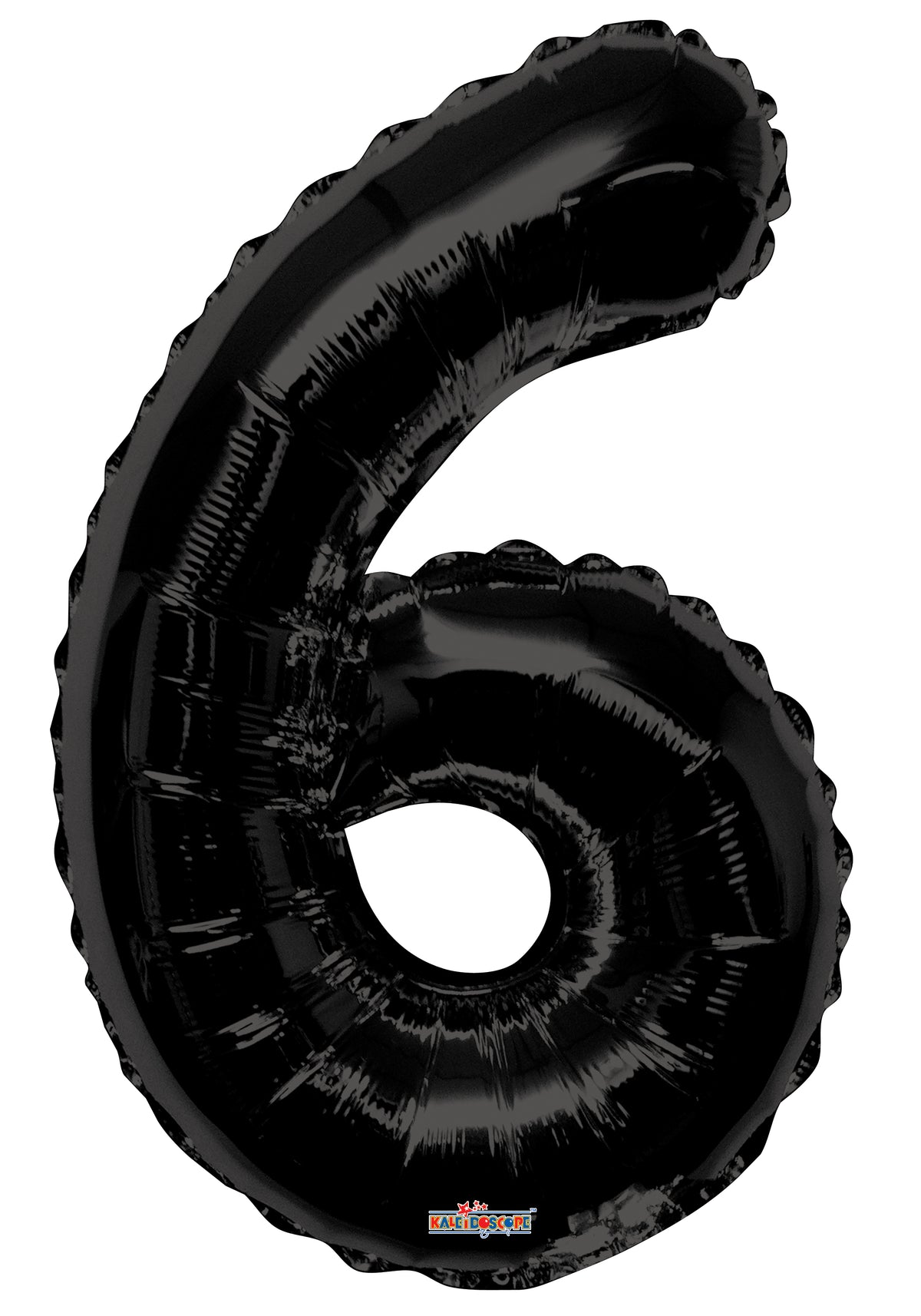34" Large Black # 6 Balloon #19688