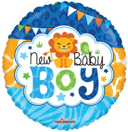 18" New Baby Boy Gellibean Helium Balloon (5 Pack) #19726