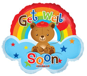 14" Mini Get Well Rainbow Shape Air Fill Only (5 PACK)#19753