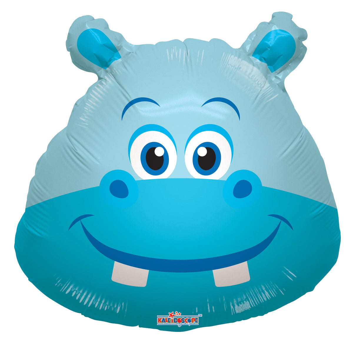 14" Hippo Head Shape AIR FILL ONLY Mini Shape Foil Balloons 1ct #19759