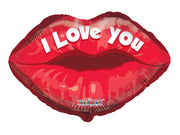 18" I Love You Lips Helium Foil Balloons (5 PACK) #19828