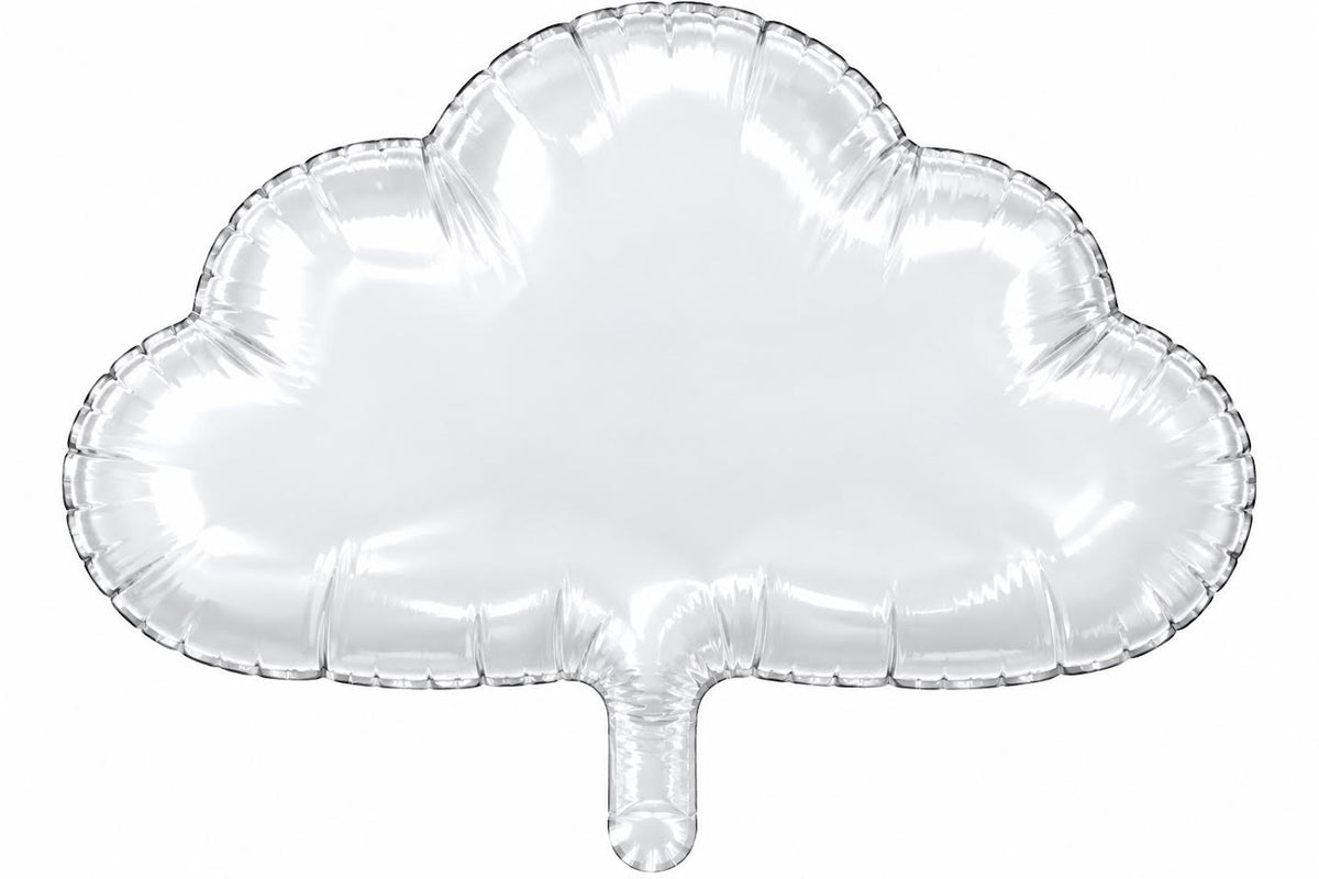 20" White Cloud Shape Gellibean Balloon (1 Pack) #36001-20