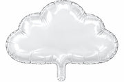 20" White Cloud Shape Gellibean Balloon (1 Pack) #36001-20