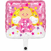 9" Es Nina Spanish Air Fill Only Foil Balloon (5PACK)