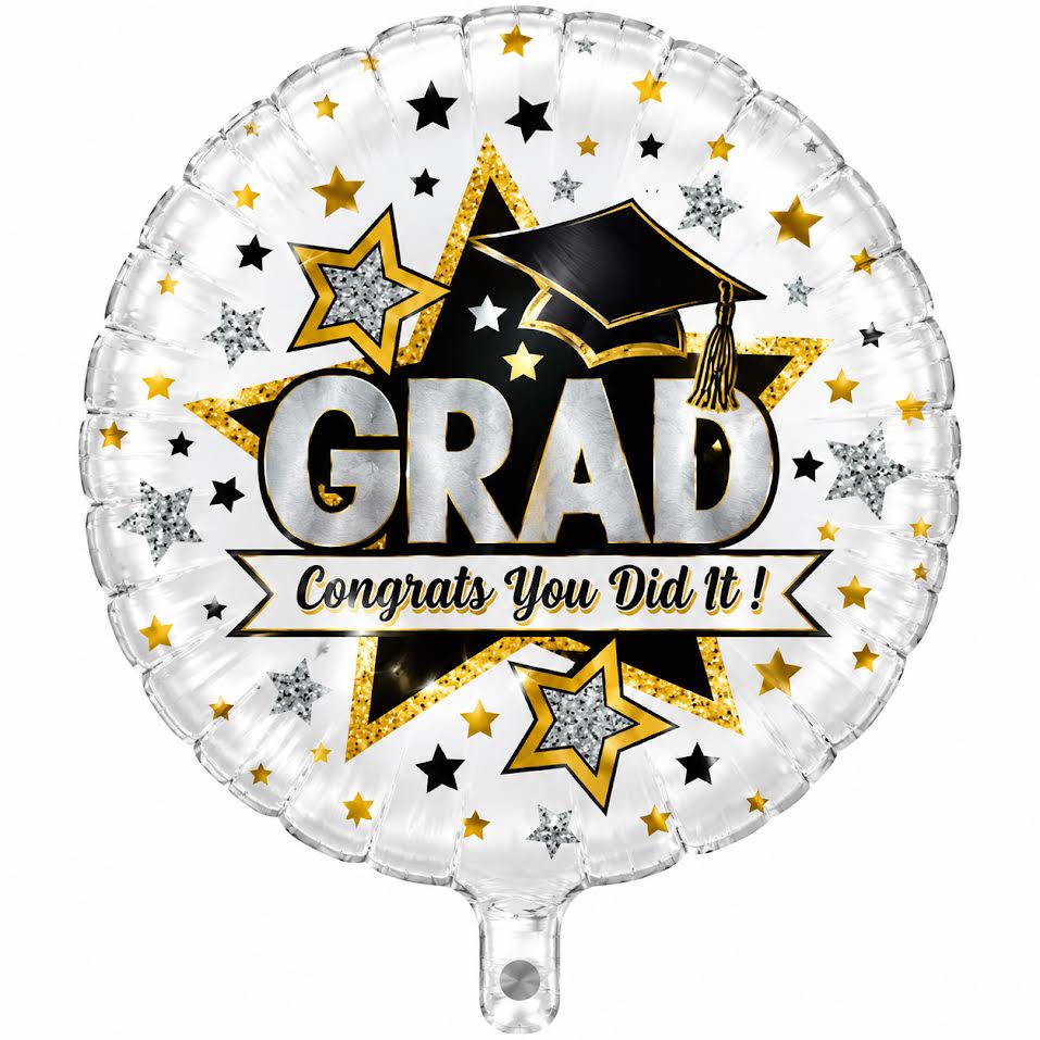 9" Mini Congrats Grad Balloon You Did It! Air Fill Only (5PACK) #12407