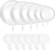 24-Piece Clear Bobo Balloon Set in Various Sizes for Stuffing - Ideal for Baby Showers, Valentine's Day, Christmas, Weddings, Birthdays, and Prom Decorations (8/11/12/13/16/18/20 Inch)