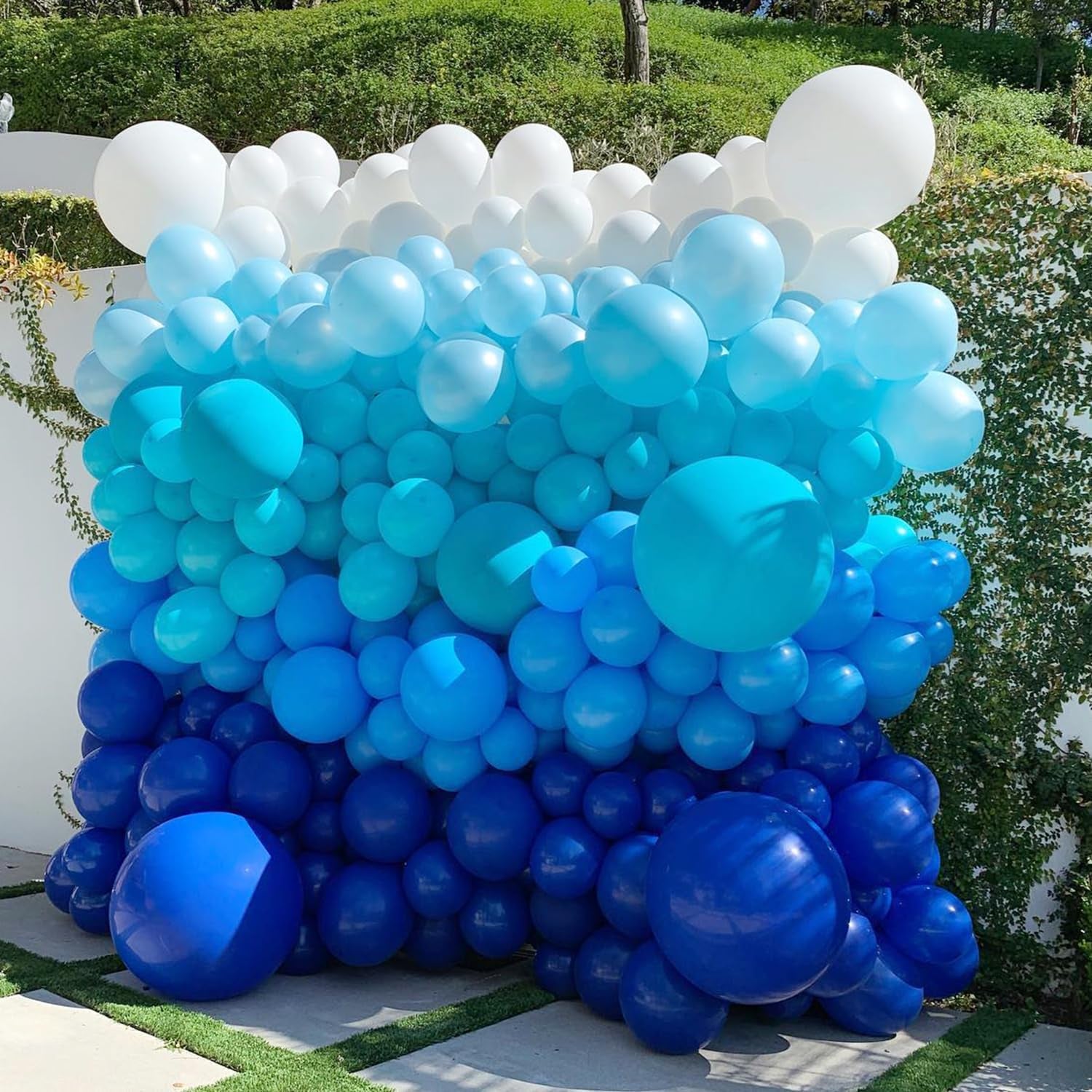 Shark Balloon Arch Kit for Ocean under the Sea Birthday Party Decorations 153Pcs Blue Balloon Garland Kit with Shark Foil Balloons for Kids Boys Shark Week Ocean Animals Theme Baby Shower Supplies