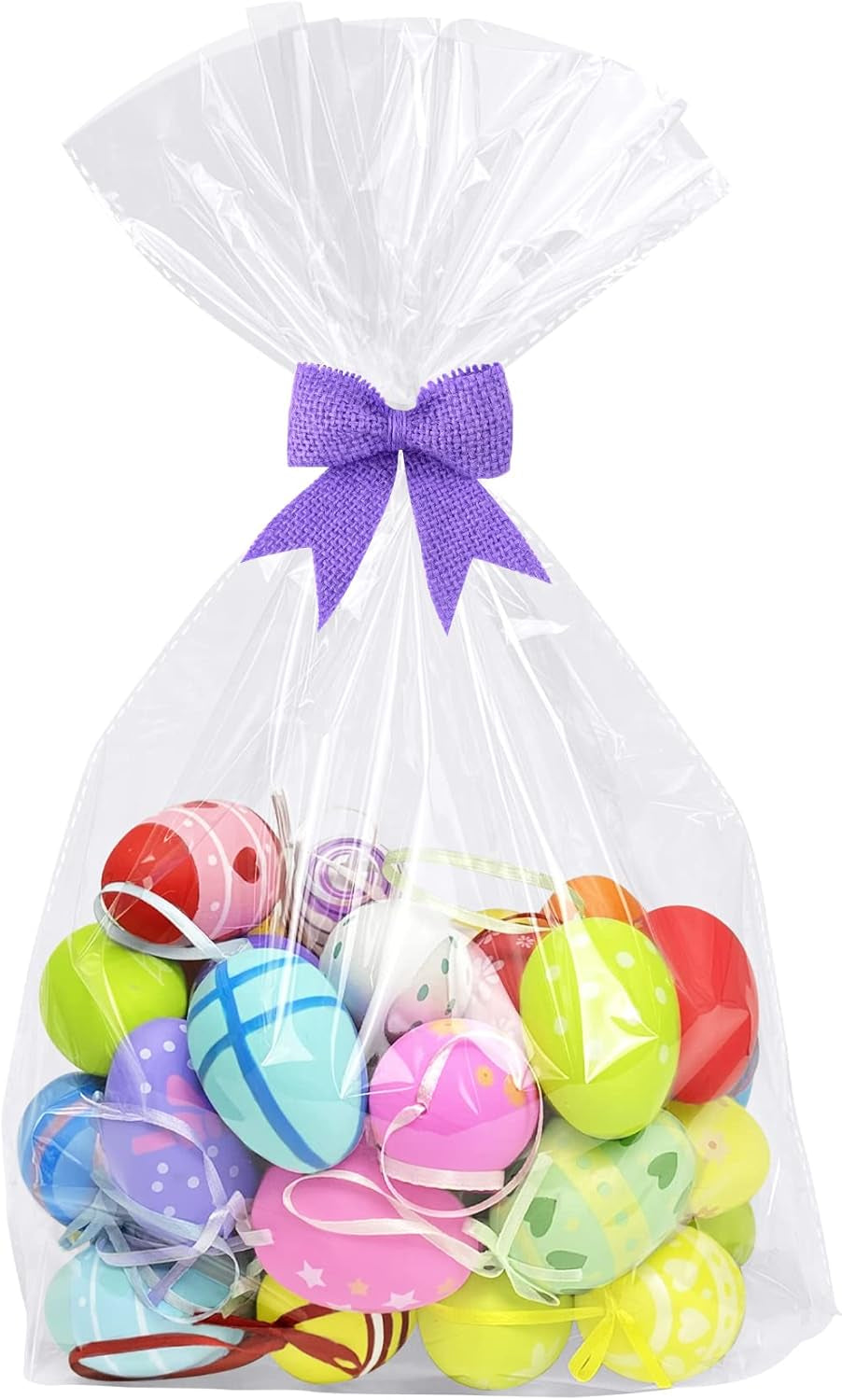 Cellophane Bags for Gift Baskets 16X24 Inches 5Pcs | Clear Cellophane Gift Bags (No Bow or Ribbon Included)