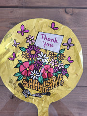 9" Mini Thank You Flower Basket AIR FILL ONLY (5 PACK)