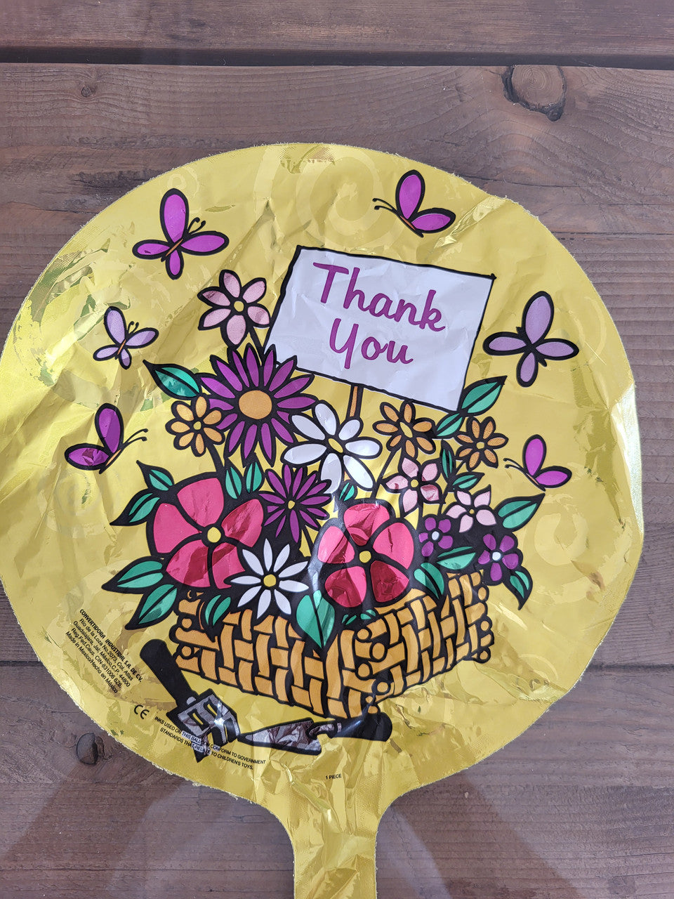 9" Mini Thank You Flower Basket AIR FILL ONLY (5 PACK)