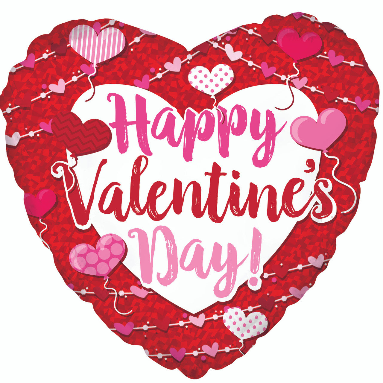 18" Happy Valentine's Day Big Type Hearts (5 PACK) #214082