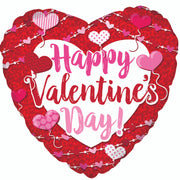 18" Happy Valentine's Day Big Type Hearts (5 PACK) #214082