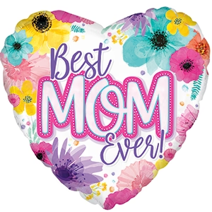 18" Best Mom Ever Helium Foil Balloon (5 PACK) #214087