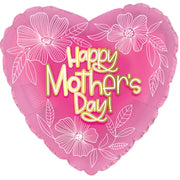 9" Mini Happy Mother's Day Balloon Air Fill Only (5 PACK) #22411-09