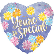 18" You're So Special Periwinkle Heart Shape Helium Foil Balloon (5 PACK) #214182