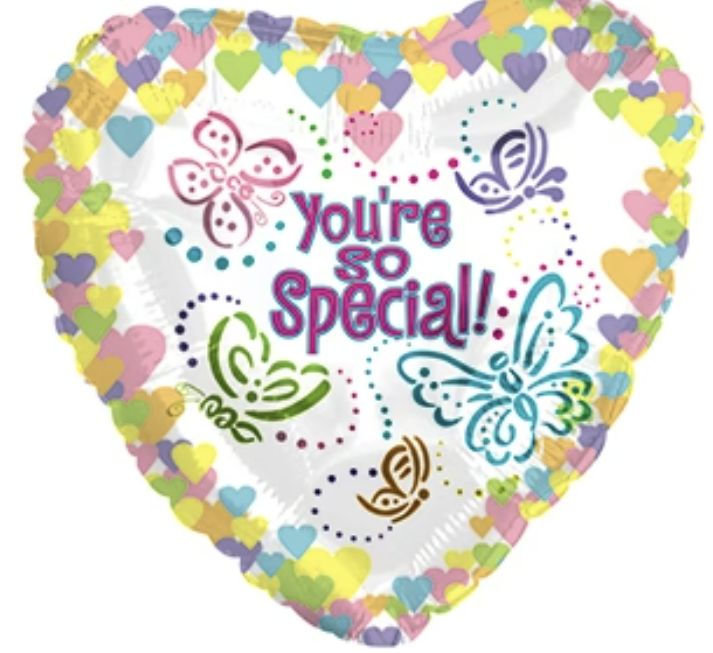 18" You're So Special Heart Shape Helium Foil Balloon (5 PACK) #214304