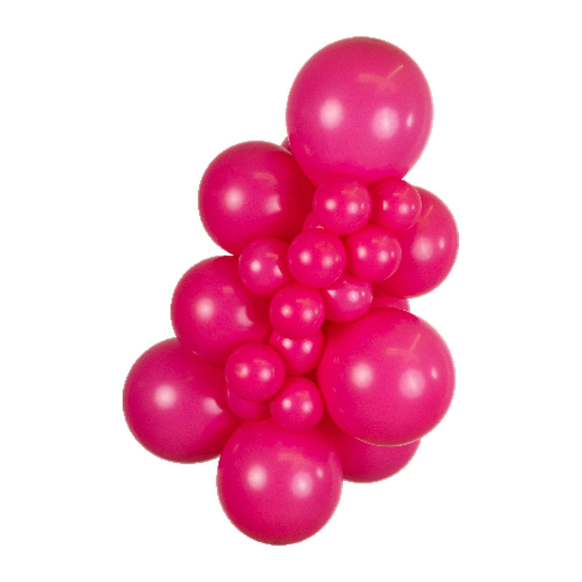 5" Kalisan Standard Fuchsia Latex Balloons 100 Count Bag - SKU #01101