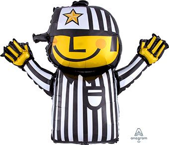 32" Referee Shape Punch-A-Bad-Call Helium Foil Balloon- 1ct #23780