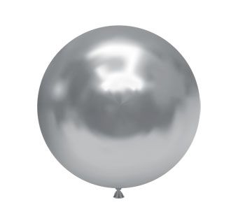 24" Tuf Tex Effects Silvery Latex Balloons 1ct #2472