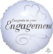 18" Congratulations on Your Engagement Helium Foil Balloon 1ct #24548