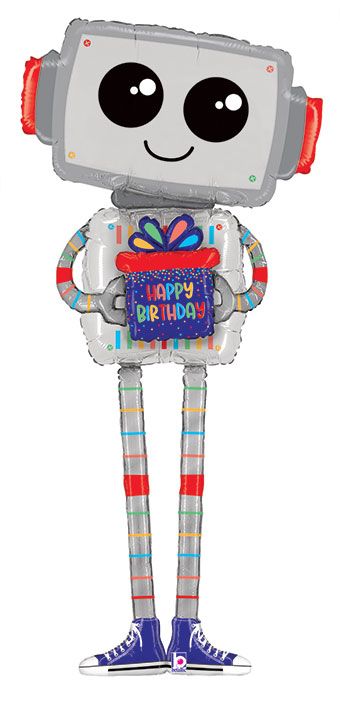 62" HB ROBOT SPECIAL DELIVERY Foil Balloon #25130