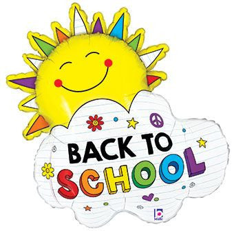 31" Large Shape Back To School Sunshine Helium Foil Balloons (1 Pack) #25152
