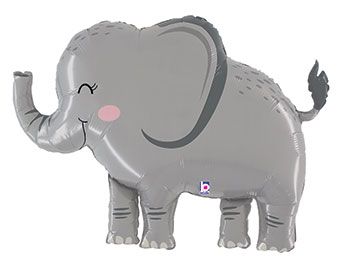 33" Large Shape Jungle Elephant Shape Helium Foil Balloon 1ct #25207