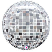 15" Dimensionals Globe Disco Ball Spherical Shape Helium Foil Balloon #25320