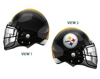 21" Pittsburgh Steelers Helmet Shape Helium Foil Balloon 1ct #26286