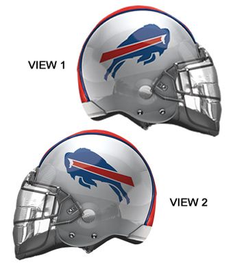 18" NFL Buffalo Bills Football Shape Helium Foil Balloon 1ct #29596