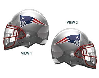 21" New England Patriots Helmet Shape Helium Foil Balloon 1ct #26297