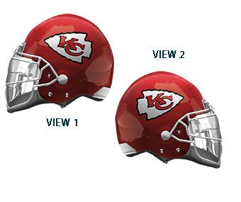 21" Kansas City Chiefs Helmet Shape Helium Foil Balloon 1ct #26304