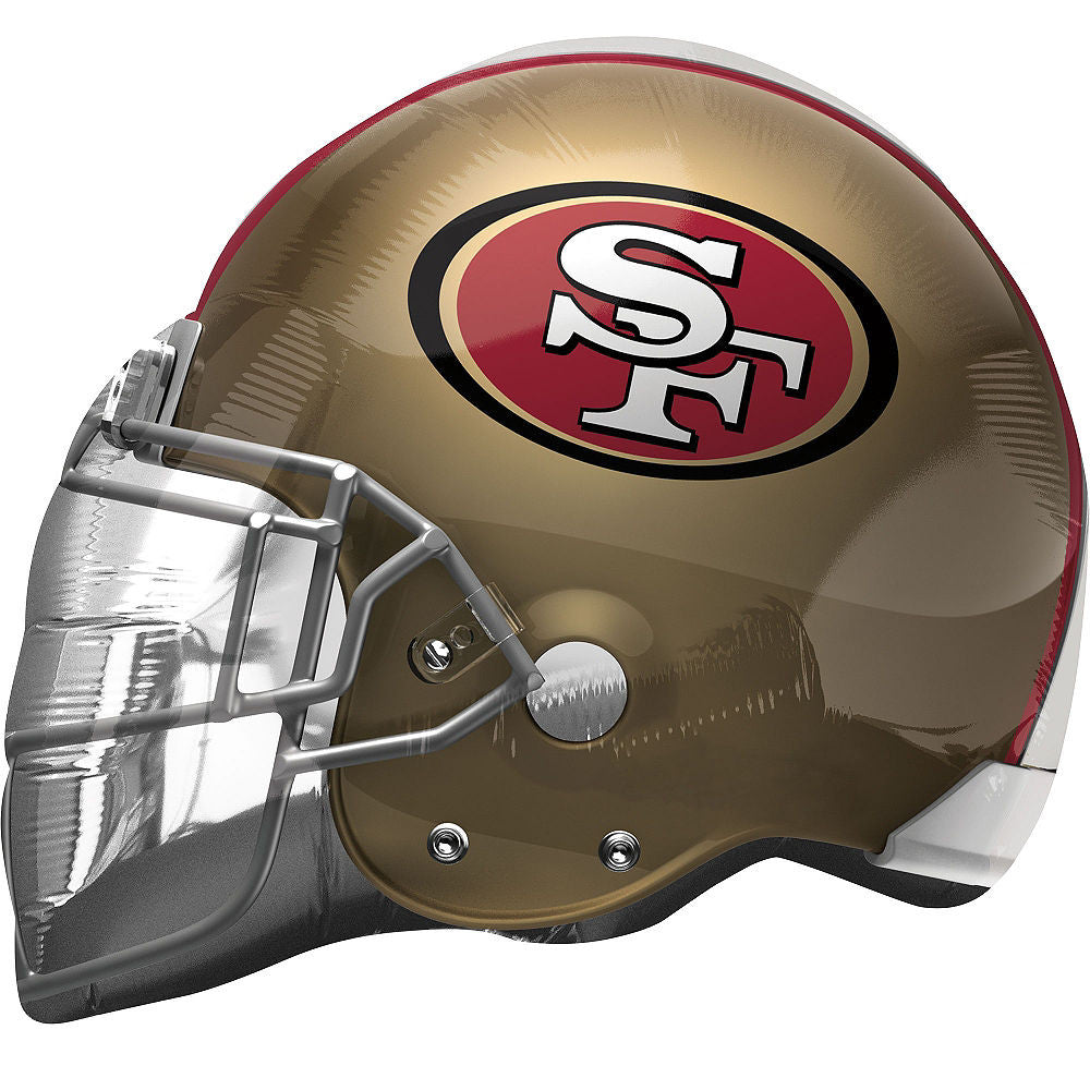 21" San Fran 49ers Helmet Shape Helium Foil Balloon 1ct  #26308