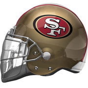 21" San Fran 49ers Helmet Shape Helium Foil Balloon 1ct  #26308